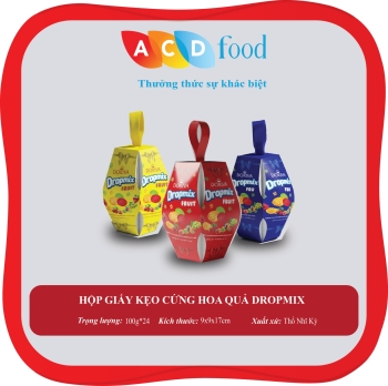 HỘP GIẤY KẸO CỨNG HOA QUẢ DROPMIX